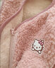 Hello Kitty女童马甲儿童秋冬背心保暖宝宝外穿加绒内穿春坎肩洋气马夹 米白 513299 110 cm 参考身高105-115 实拍图