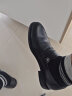 沙驰（SATCHI）男鞋 2024夏季轻便舒适套脚皮鞋镂空透气网眼洞洞商务正装皮鞋 黑色 39 晒单实拍图
