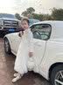 小咔衣浓儿童礼服公主裙高端花童婚纱小女孩主持人女童钢琴演奏演出服夏季 白色20066长款长袖 130 实拍图