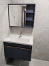 顾家家居（KUKA）浴室柜陶瓷一体卫生间洗脸洗手池盆柜组合洗漱台G-06201A080MLDH 实拍图