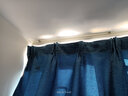 伊帘坊窗帘成品加密加厚仿亚麻棉麻纯色卧室客厅定制遮光窗帘布窗纱拼接窗帘 深蓝色 4.0米宽*2.7米高挂钩式可改高度 实拍图