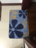 进门地垫吸水门垫定制门厅入户门垫卧室厨房卫浴脚垫家用防滑垫子脚踏垫 蓝花朵 50x80cm(常规尺寸) 实拍图