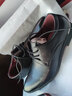 奥尔彼 皮鞋男尖头透气英伦韩版潮流正装鞋新郎婚礼软皮软底商务休闲鞋 黑色 无侧孔款 40 实拍图