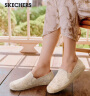 斯凯奇（Skechers）女鞋2024年渔夫鞋单鞋新中式蕾丝平底鞋浅口一脚蹬通勤鞋113025 实拍图