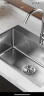九牧（JOMOO） 厨房水槽单槽大容量加厚304不锈钢洗菜盆单槽一体盆洗碗池手工槽 【G款】78×50（不含龙头） 实拍图
