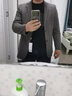 SHANSHAN杉杉西服男秋冬季厚款含羊毛商务休闲中青年男士西装外套职业正装 SSI233382724咖色 52 /185 实拍图