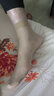 寓美6.6高弹丝短丝袜1539 女夏季超薄隐形高透明弹力纯色袜子 肉色 12双 均码 /35-40码鞋 实拍图