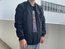 啄木鸟夹克男外套春秋季新款青年男士棒球服休闲衣服潮流男装茄克衫褂子 10916/206黑色常规 XL 实拍图