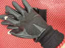 逐港半指手套男女冬保暖防滑露指骑行开车防水加绒钓鱼外卖骑车户外皮 二指-女款 实拍图