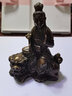 宇卓铜器纯铜文殊普贤菩萨 黄铜佛像 青狮白象坐骑一套 工艺品摆件 古铜色小号文殊菩萨 实拍图