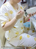 甜桔子睡衣女夏天短袖七分裤纯棉睡衣韩版圆领甜美春秋季短裤家居服外穿 MJF7077【100%纯棉】 2XL 码/身高173-180 体重140-160 实拍图