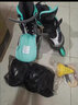 小状元溜冰鞋儿童轮滑鞋全套装品牌滑冰全闪旱冰鞋男童女童成年初学者 翠冷绿【轮滑包+头盔护具套装】 S （适合27-32码） 实拍图
