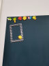 磁善家 黑板墙贴双层儿童黑板墙家用无尘黑板贴画画板写字板 孔雀绿 90*150cm 实拍图