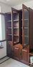 楠枫中式香樟木实木书柜带储物柜2门\3门\5门自由组合书柜带外抽屉柜 3门 实拍图