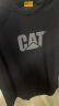 CAT卡特春新品男凉感设计反光logo印花短袖T恤轻户外 黑色 L 实拍图