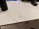 自然元素 轻奢岩板餐桌椅组合时尚简约饭桌小户型家用歺餐桌现代极简桌子 一桌四椅 【亮光羊脂白玉+贝勒椅 长120*宽70*高75CM 实拍图