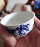 末都手绘功夫茶具茶杯陶瓷 景德镇青花瓷器单只品茗杯茶盏普洱小单杯 年年有余【40ML】 实拍图