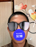BOLON暴龙太阳镜防晒休闲墨镜男女偏光方框户外驾驶开车眼镜礼物 BL3027D11暗黑反光-高清偏光镜片 实拍图