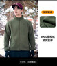 拓路者（Pioneer Camp）长袖t恤男士秋季透气抓绒衣半高领舒适打底衫摇粒绒内胆薄款上衣 黑色（全拉链） XXL 实拍图