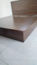 天坛家具 床 实木框架板木床 现代中式双人储物 榆木板木结合 低床箱 1.8米床 晒单实拍图