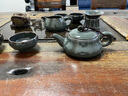 琅庭琊坊龙泉青瓷功夫茶具套装手工哥窑冰裂纹家用客厅中式陶瓷盖碗茶壶 铁胎藏青 实拍图
