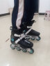 美洲狮（COUGAR）轮滑鞋成人溜冰鞋直排平花男女花式滑冰旱冰鞋超舞者MZS307C 黑色（脚背高建议选大一码） 38 实拍图