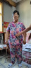 奉孝中老年人女奶奶夏装短袖妈妈套装老人衣服60岁70老太太夏天上衣 14号色 3XL （建议135-150斤） 实拍图