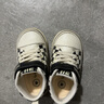 泰兰尼斯211春季男童学步鞋女宝宝软底婴儿鞋防滑机能鞋 黑/格纹 21码 实拍图