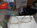 瑞玻尔防蓝光辐射近视眼镜框女韩版潮可配有度数电脑护眼睛男 金色 防蓝光平光镜 实拍图