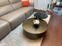 新品安嘉 茶几 意式轻奢圆形茶几钢化玻璃不锈钢家用客厅创意设计师茶几 8ocm茶几+55cm边几 实拍图