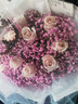 艾斯维娜情人节鲜花速递满天星玫瑰花束送女友生日礼物全国同城配送 粉色满天星玫瑰混搭花束 实拍图