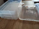 乐服（leefuu） 速冻饺子盒冰箱保鲜收纳盒塑料厨房盒多层大容量饺子不粘保鲜盒 大号3盒1盖透明色 实拍图