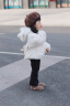 迪士尼冷天适合0-4岁女宝宝穿的秋冬装羊羔绒外套加绒婴儿女童加厚棉衣服棉袄洋气毛毛衣 白色后背小熊 85cm 晒单实拍图