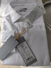 汉尼（HANY）【0感易打理】衬衫男长袖白色商务正装结婚休闲垂顺舒适男士衬衣 安菲尔光学白 【微方领】【超修身版】 39 实拍图