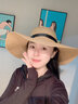 赫僮 防晒草帽帽子海边大檐沙滩帽可折叠防晒遮阳帽太阳帽子DR-62588 实拍图