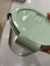 希乐扣玻璃汤碗家用带盖汤杯便携密封上班族饭盒微波炉耐高温收纳储物罐 绿色汤碗720ml 实拍图