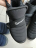 回力童鞋冬季儿童雪地靴加绒加厚时尚女童保暖短靴男童棉鞋 1087黑色 32码 下拉查看内长 实拍图