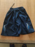 左斯客短裤男夏季薄款冰丝透气沙滩裤运动五分裤速干大裤衩大码跑步裤子 8003黑蓝 L(建议100-120斤) 实拍图