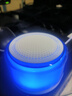 七彩灯蓝牙音响音箱 炫彩灯光小钢炮小身材大音量 无线蓝牙音箱电脑桌面低音炮氛围感音响 白色 实拍图