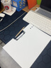 思进（SIJIN） a4文件夹板学生用收纳书夹子塑料板夹横商务写字垫板硬壳档案本竖文件夹 2个装【白色】横款 实拍图