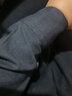 真维斯（Jeanswest）长袖衬衫男士春秋季新款修身免烫上衣牛津纺商务休闲衬衣外套 灰色+黑色 L (100-120斤) 实拍图