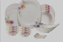 德国唯宝（Villeroy&Boch）紫色系列 进口精细瓷餐具套装 陶瓷碗 精致餐盘 家用餐具乔迁礼品 4人食 10头 实拍图
