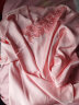 希诗歌 睡衣女春夏季薄款冰丝女士睡衣家居服套装 B系-夕阳红 XL（建议120-135斤） 晒单实拍图