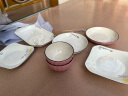 尚行知是 小太阳北欧西餐盘碟子创意陶瓷餐具盘牛排甜品盘家用菜盘早餐盘 方盘-鸡蛋图案 1个 7英寸 实拍图