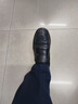 强人3515休闲皮鞋男轻便舒适透气套脚款男士皮鞋 黑色 41 实拍图