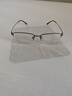 依视路（ESSILOR）钻晶膜御A4防蓝光膜岩近视眼镜片男女眼镜框多款可选配膜致 钛架-半框-003-枪色 镜框+防蓝光钻晶A4 1.67依视路非球面镜片 实拍图