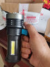 聪牛手电筒强光可充电LED家用户外远射小型手提探照灯便携式应急电灯 OSL充电款（有电显COB侧灯） 实拍图