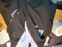 菲尼东爵春秋款假两件连帽外套男套装ins原宿韩版潮流夹克套装港风外套 卡其加绒+长袖+灰色加绒裤+项链 L (建议110-125斤) 实拍图
