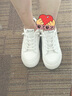 啄木鸟品牌小白鞋女款2025最新款秋冬鞋子加绒内增高女鞋软底厚底增高鞋 白色皮面 35 实拍图
