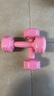 帝威哑铃女士小哑铃儿童哑铃家用2kg拳击一体式套装小学生男健身器材 湘妃粉 -多边设计 2KG =1kg*2（儿童老人） 实拍图
